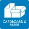 Pictogram Cardboard & Paper 12x12 cm Sticker  Blue