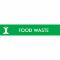 Pictogram Food waste 16x3 cm Magnetic Green