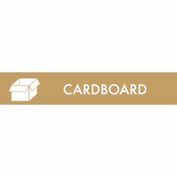 Pictogram Cardboard 16x3 cm Magnetic Brown
