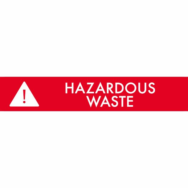 Pictogram Hazardous waste 16x3 cm Magnetic Red